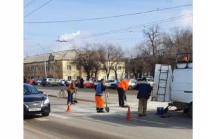 В Астрахани ликвидировали опасный пешеходный переход