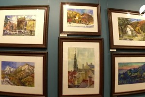 В Астраханской картинной галерее открылась выставка «Городской блюз в акварели»