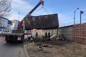 Комсомольскую набережную в Астрахани полностью освободили от незаконных гаражей