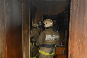 В пожаре под Астраханью погибла женщина
