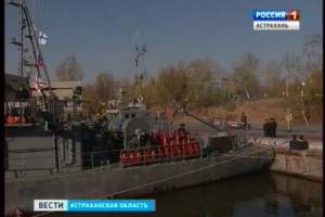 Корабли Каспийской флотилии возвращаются из Волгограда в Астрахань