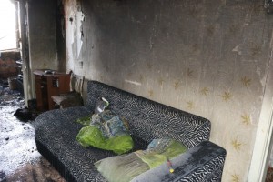 При пожаре в Трусовском районе погиб мужчина