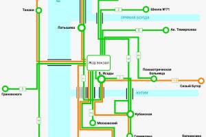 По каким временным маршрутам будут ходить автобусы в Астрахани &#8212; схема