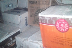 В Астраханской области полицейские изъяли алкоголь, перевозимый без сопроводительных документов