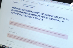 Астраханцы могут оформить разовый пропуск на сайте propuskastroblru