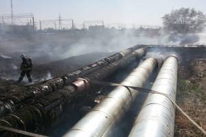 МЧС предупредило о запахе гари в Астрахани из-за большого пожара в Тинаках-1
