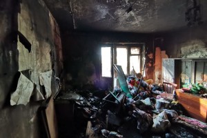 В Астрахани сгорела квартира