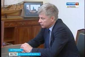 Сегодня  состоялась встреча губернатора Астраханской области Александра Жилкина и президента российского футбольного союза Николая Толстых