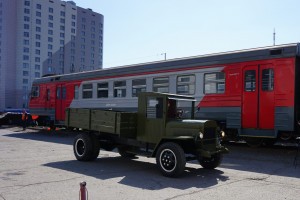 В Астрахани был восстановлен раритетный грузовик военных времён