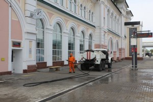 Подразделения МЧС России использовали почти 700 тысяч литров дезинфицирующего раствора на обработку соцобъектов по всей стране