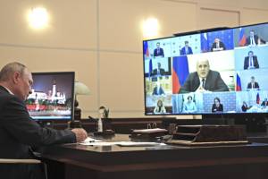 Полный текст выступления Путина во время совещания по вопросам реализации мер поддержки экономики и социальной сферы
