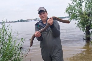 Астраханский рыбак выловил неизвестную рыбу
