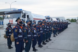 Группировка Волжского спасательного центра МЧС России выдвинулась из Самары для оказания помощи в дезинфекции Республике Дагестан