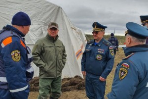 Евгений Зиничев побывал в полевом лагере группировки МЧС России под Норильском
