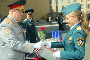 В Санкт-Петербургском университете ГПС МЧС России  прошел выпуск молодых офицеров