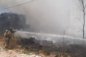 В Астрахани снова сильный пожар