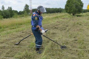Пиротехники МЧС России обнаружили более 700 взрывоопасных предметов и останки 9 красноармейцев