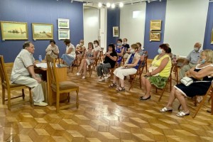 Астраханцы стали участниками творческой встречи со знаменитым художником в Догадинке
