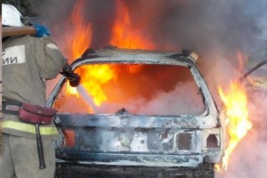 За сутки в Астраханской области сгорели три машины