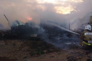 19 пожаров потушили за сутки в Астраханской области