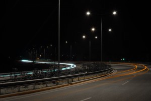 Общегородская астраханская магистраль погрузилась в темноту