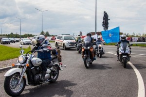 Сотрудники МЧС России приняли участие в патриотическом мотопробеге