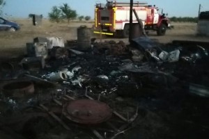 На пожаре в Астраханской области погибла девушка