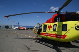Жительницу Астраханской области  экстренно госпитализировали вертолётом