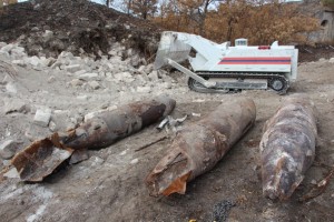 Четыре фугасные авиационные бомбы общим весом 2 тонны уничтожены в районе г. Керчь