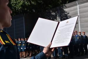В высших учебных заведениях МЧС России прошли торжественные церемонии проведения к присяге первокурсников
