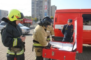 Хабаровские пожарные провели учения по ликвидации условного возгорания в здании железнодорожного вокзала