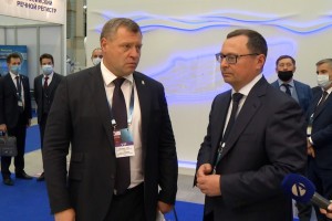 Астраханский губернатор провёл несколько рабочих встреч на «Транспортной неделе-2020» в Москве