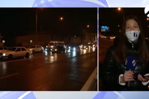В Астрахани собралась автомобильная пробка на аэропортовском мосту