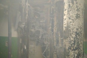 В Астрахани тушат пожар в учебном корпусе АГТУ