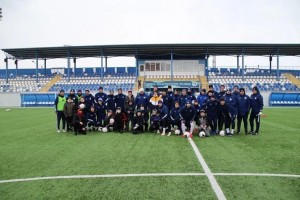 Игроки ФК «Волгарь» провели мастер-класс для детей