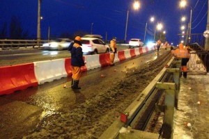 На аэропортовском мосту в Астрахани приступили к завершению работ
