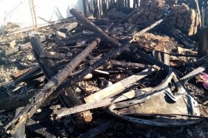 В Астраханской области в течение получаса сгорели дотла две постройки