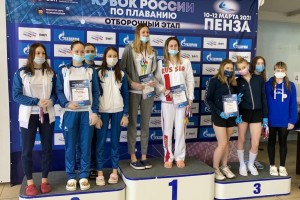 Астраханки привезли пять наград с Кубка России по плаванию