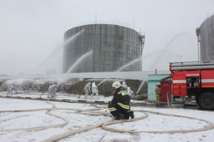 Белгородские пожарные ликвидировали условное возгорание на ТЭЦ