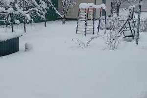 В Астраханской области выпал снег
