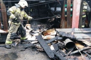 В  Астрахани потушили пожар недалеко от кремля