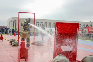 В Петербурге прошли соревнования «Сильнейший пожарный»