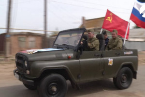 Автопробег в честь Дня Победы прошёл по сёлам Астраханской области