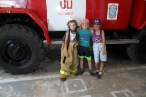 Экскурсия в пожарную часть, как один из способов пропаганды пожарной безопасности (Икрянинский район)