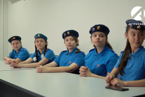 На «Астрахань 24» встречали юных кадетов
