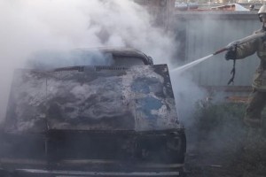 В Астраханской области подожгли автомобиль