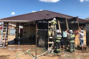 В Астраханской области жилой дом пострадал из-за газа