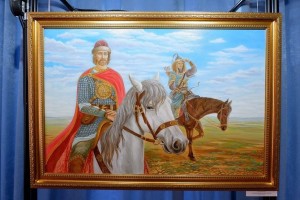Астраханская художница написала для музея картину с Александром Невским