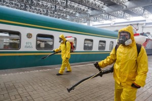 Специалисты Центра «Лидер» провели дезинфекцию Казанского вокзала