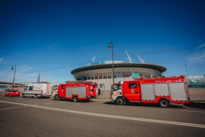 Петербургские спасатели обеспечили безопасное проведение матчей Чемпионата Европы по футболу
